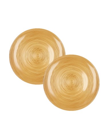 PIATTINI ARES OCRA SET2 PZ VETRO DIAM21