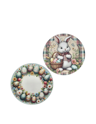 SET 2 PIATTI MR RABBIT PASQUA MELAMINA