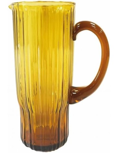 CARAFFA PLISSE' AMBRA VETRO