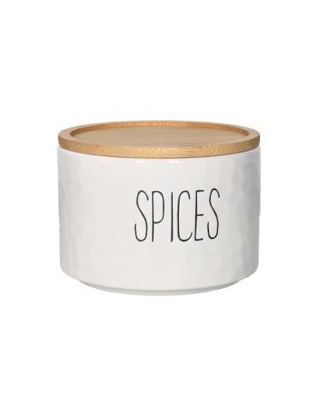 Barattolo spezie new age c/tappo bamboo set 3 pz impilabili dolomite