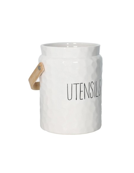 Barattolo porta utensili new age dolomite c/manico bamboo