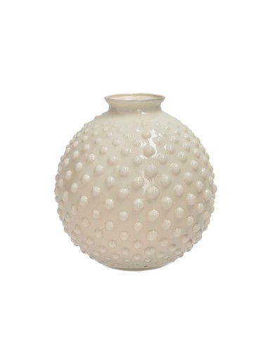 Vaso Bolle avorio vetro D 16