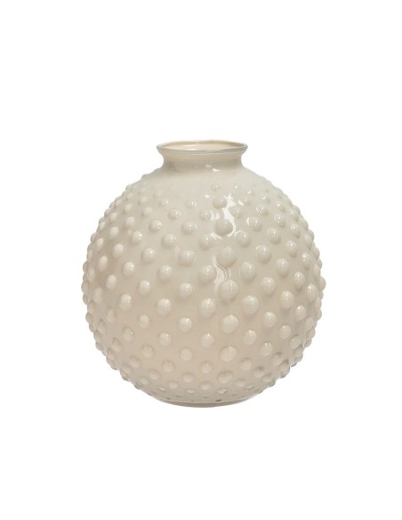 Vaso Bolle avorio vetro D 16