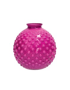 Vaso Bolle fucsia vetro D 16