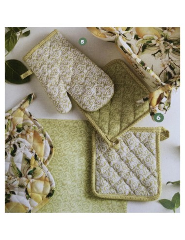 GUANTO DA CUCINA VERDE/BIANCO