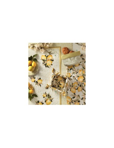 TOVAGLIA DECORO LIMONI 180x180
