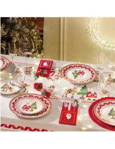 TOVAGLIA BIANCA NATALE 160x300