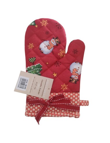 GUANTO FORNO ROSSO NATALE
