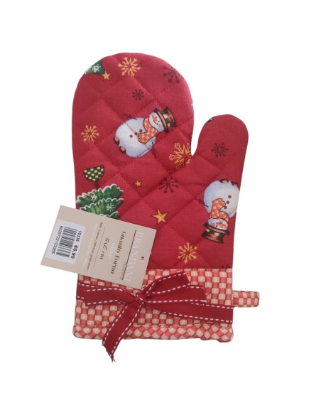 GUANTO FORNO ROSSO NATALE